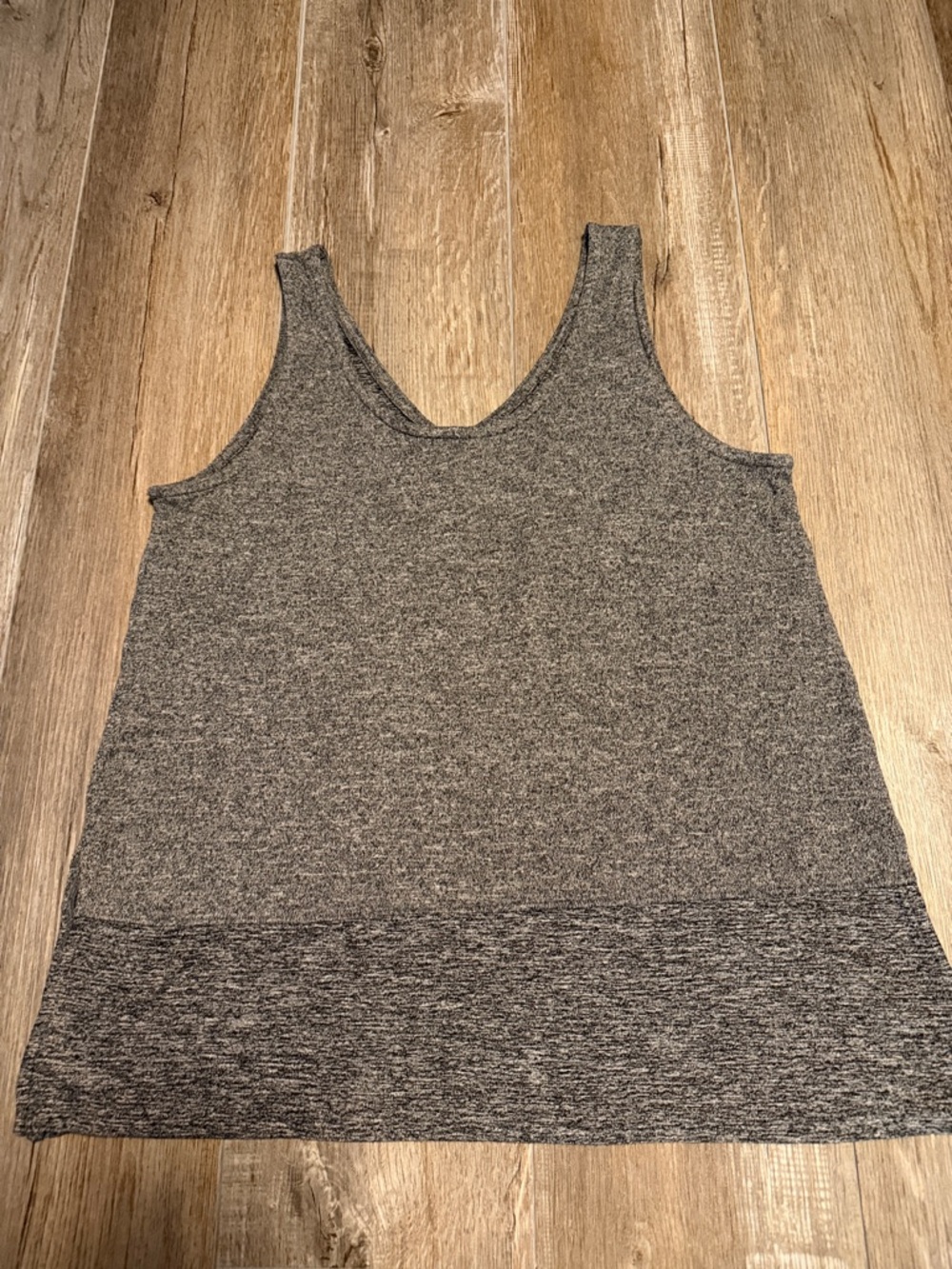 Cuddl Duds Heather Gray Scoop Neck Tank Top